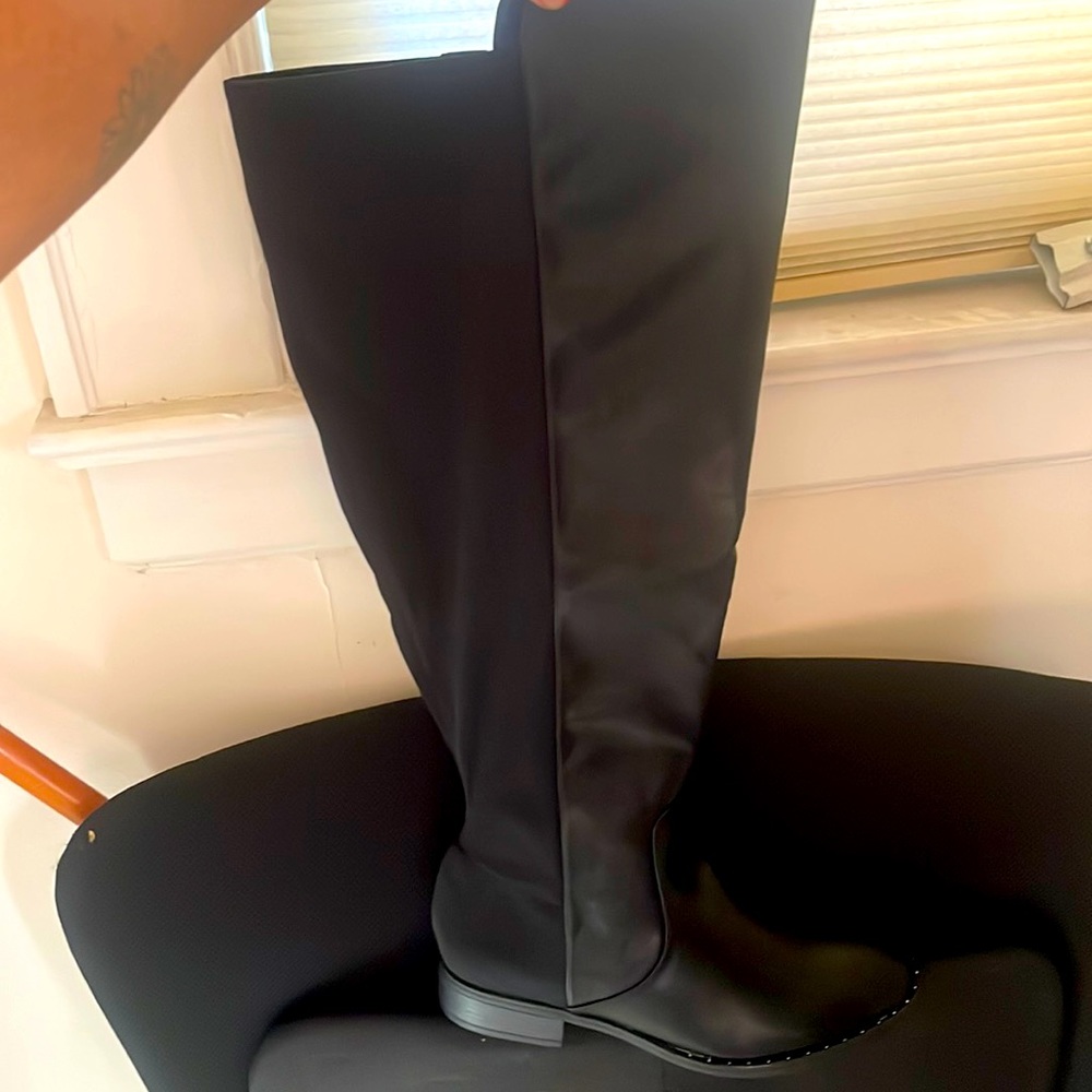 black knee high boots